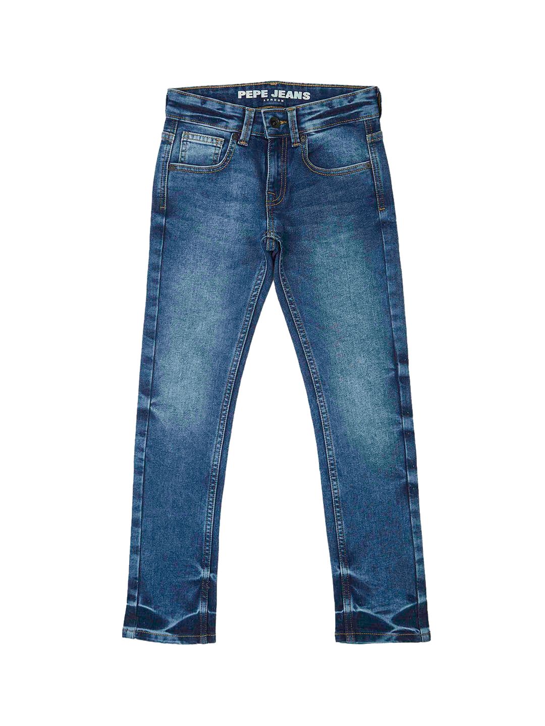Pepe Jeans Boys Slim Fit Clean Look Light Fade Stretchable Jeans