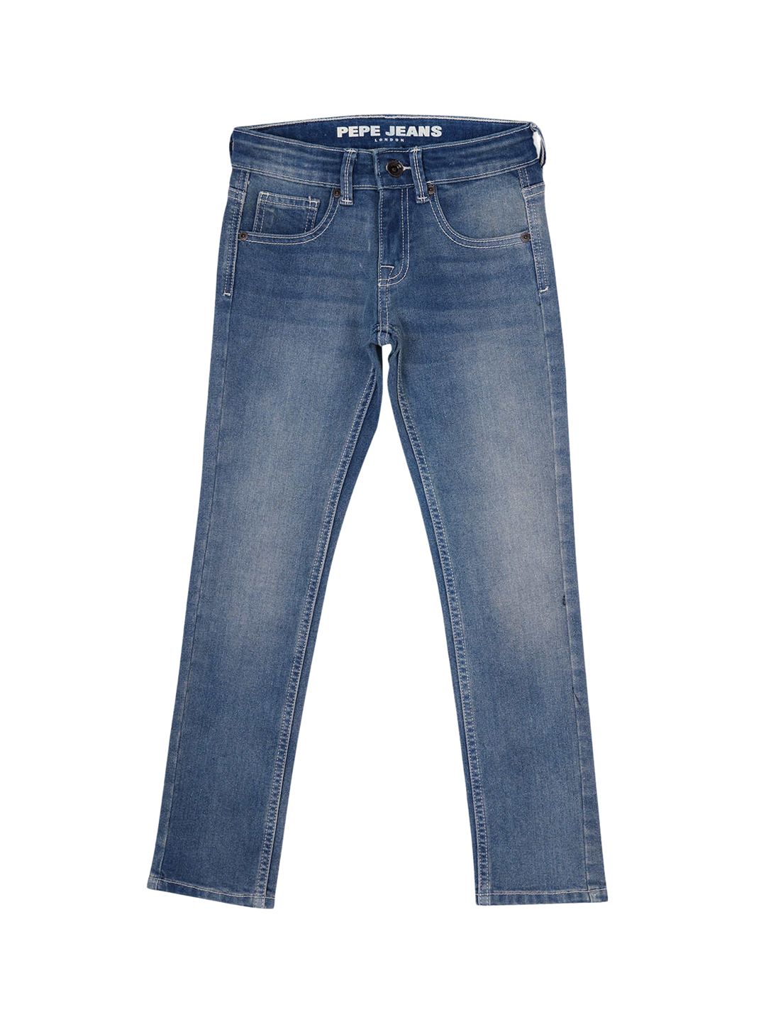 Pepe Jeans Boys Slim Fit Clean Look Light Fade Stretchable Jeans