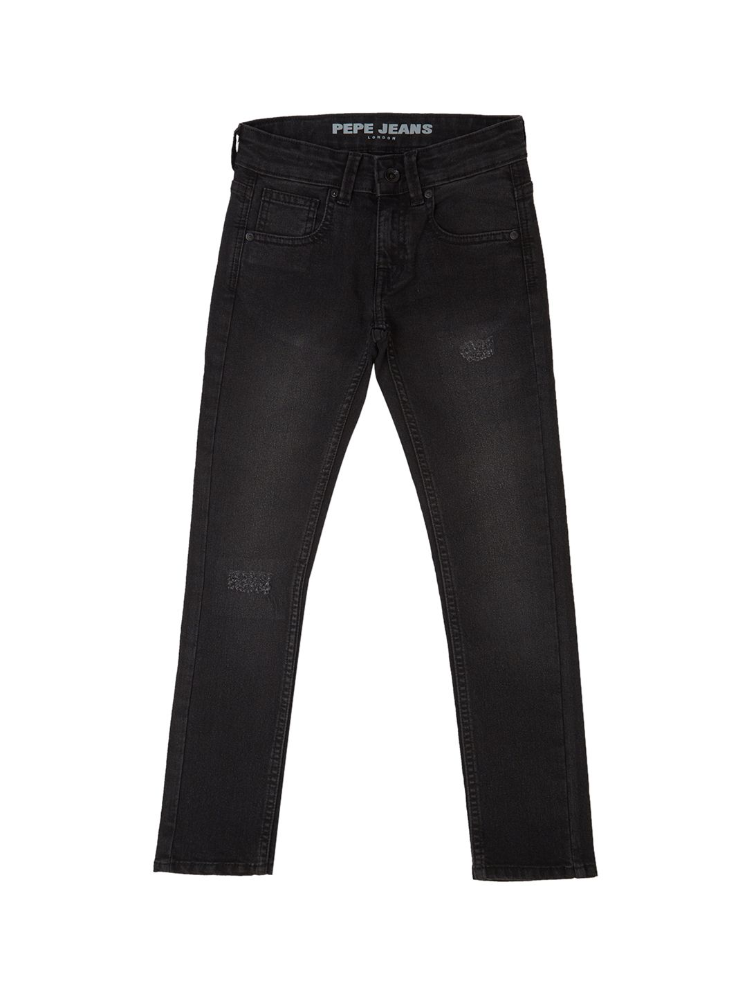 Pepe Jeans Boys Slim Fit Low Distress Light Fade Stretchable Jeans