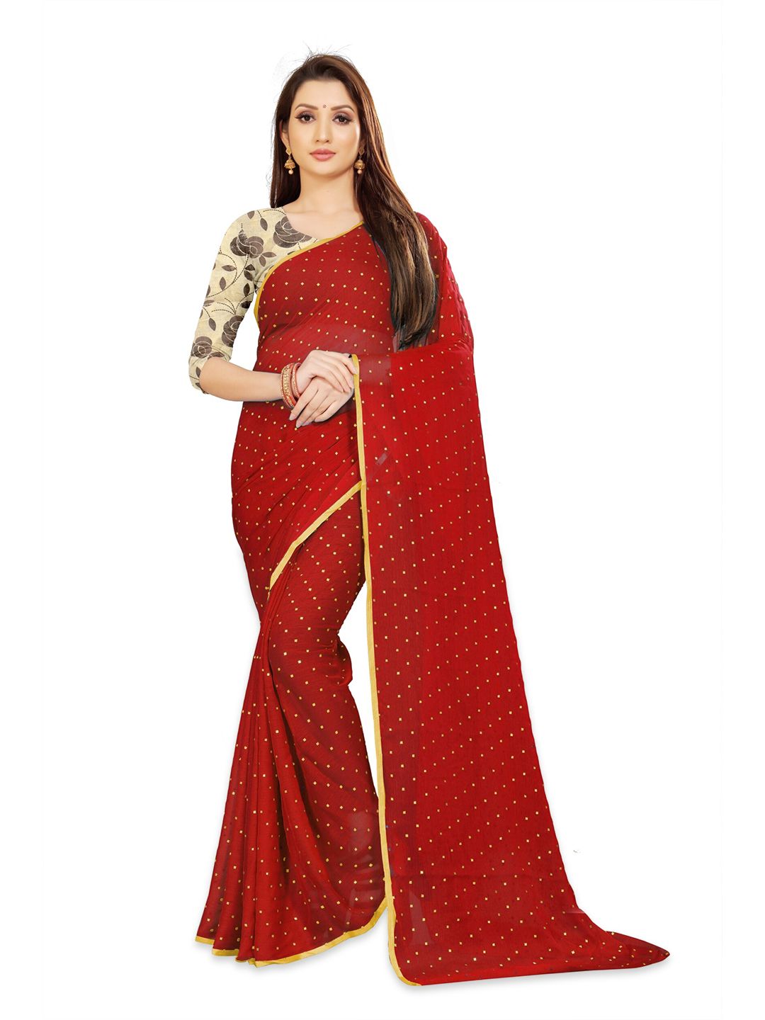 Rhey Embellished Zari Banarasi Saree Price in India