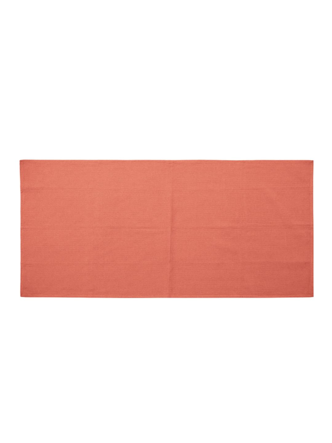 The Label Life Coral-Colored Textured 350 GSM Cotton Bath Towel