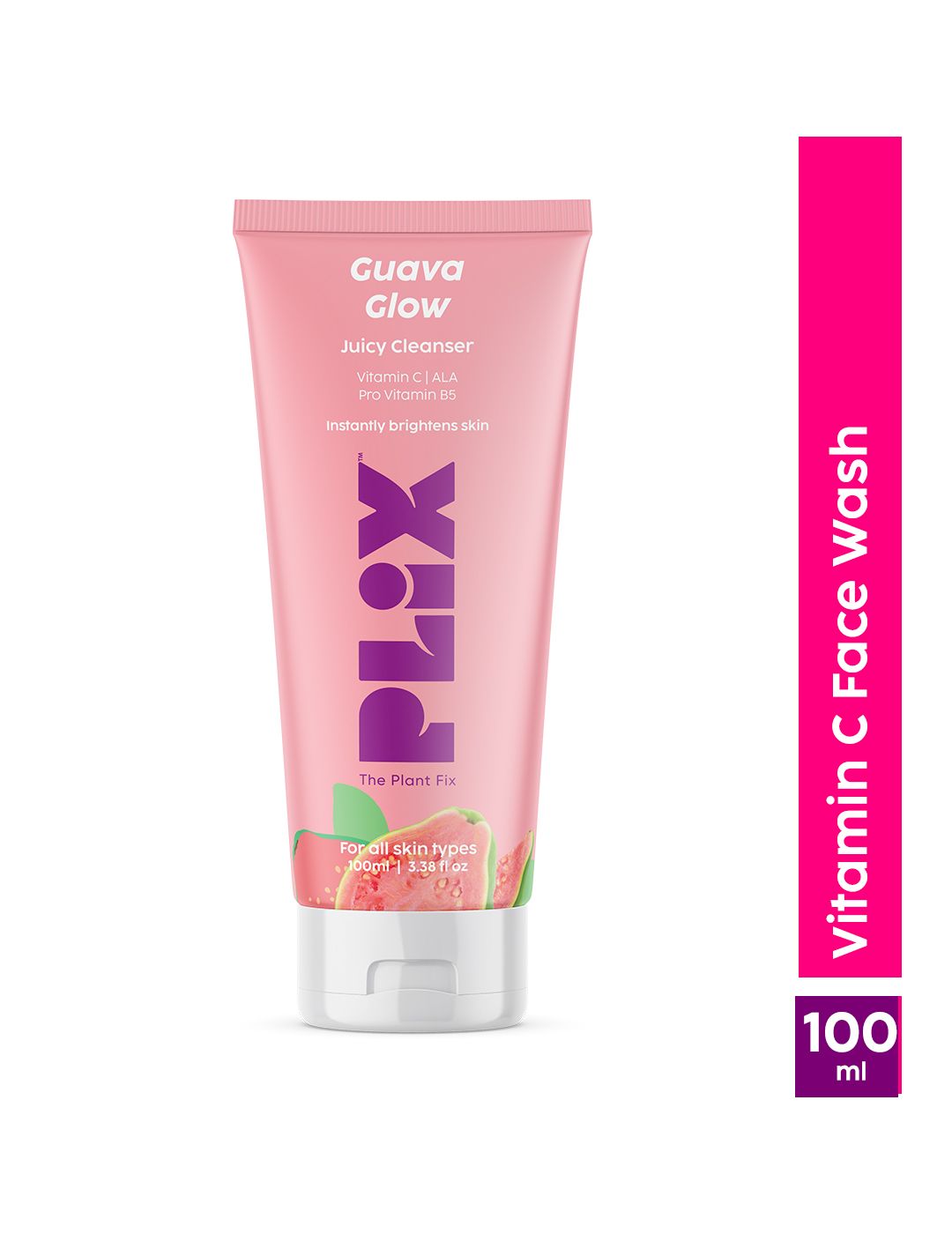 PLIX THE PLANT FIX Vitamin C Guava Juicy Face Wash With Pro Vitamin B5 100ml