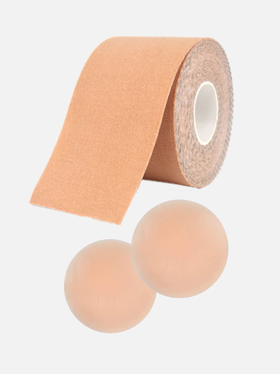 StyFun Cotton Spandex Boob Tape With Silicone Nipple Cover Breast Lift Tape