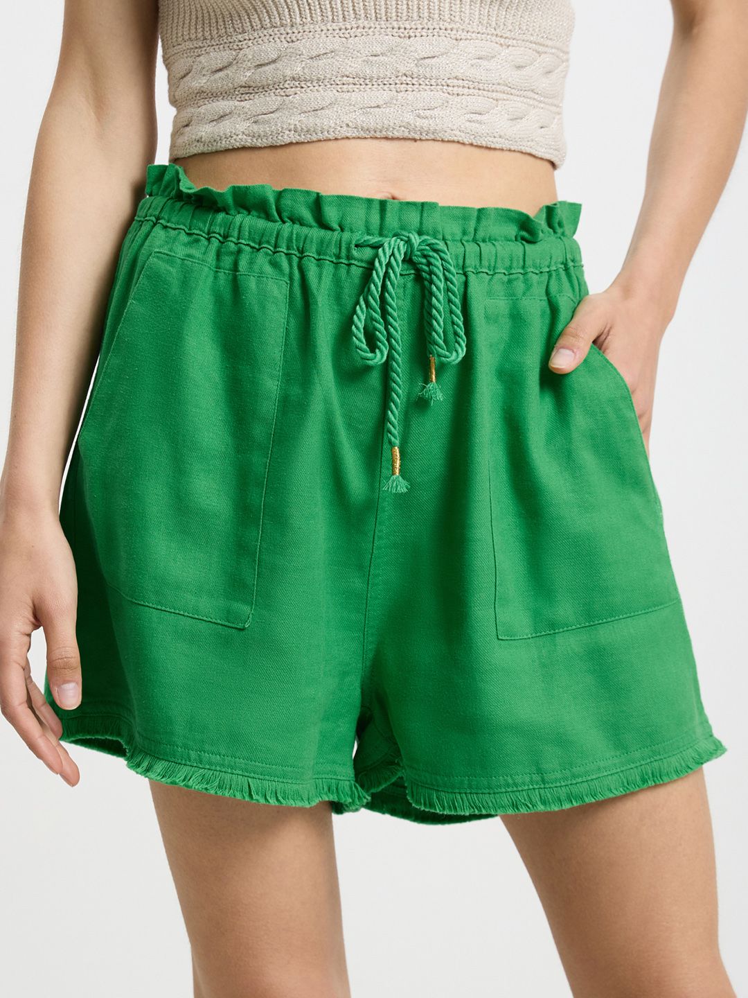 CALLIOPE Women High-Rise Bohemian Styled Shorts Price in India