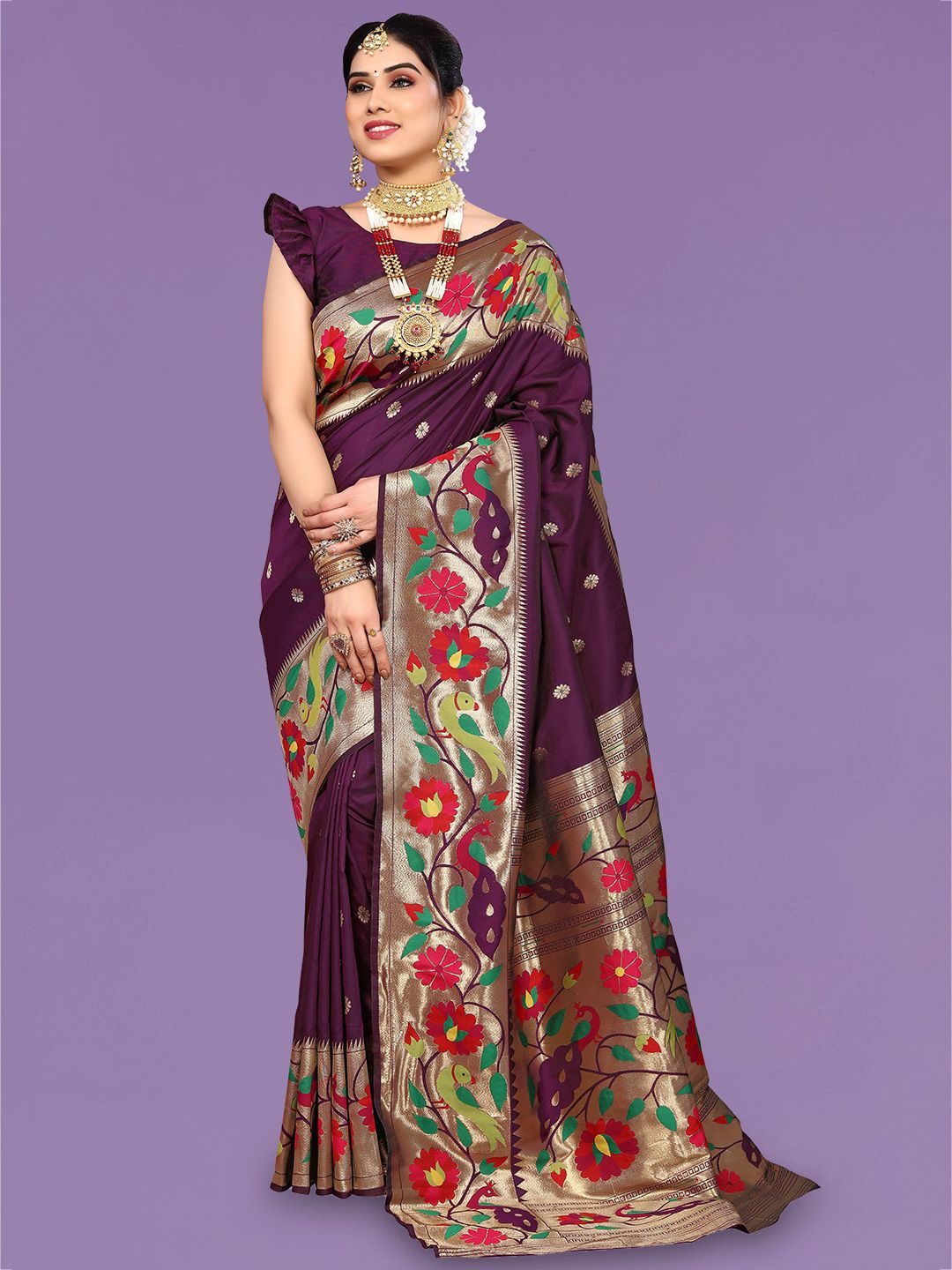 Ekta Textiles  Woven Design Zari Pure Silk Banarasi Saree Price in India