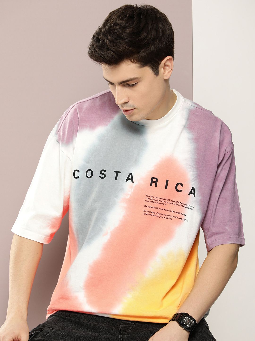 Buy Kook N Keech Typography Printed & Dyed Drop-Shoulder Sleeves