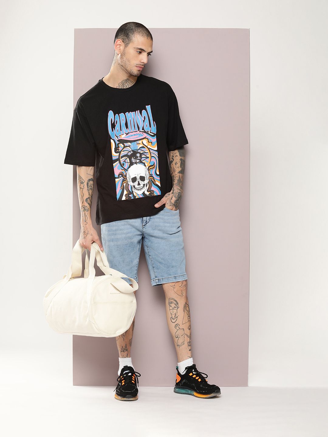 Kook N Keech Men Printed Drop-Shoulder Sleeves Pure Cotton T-shirt