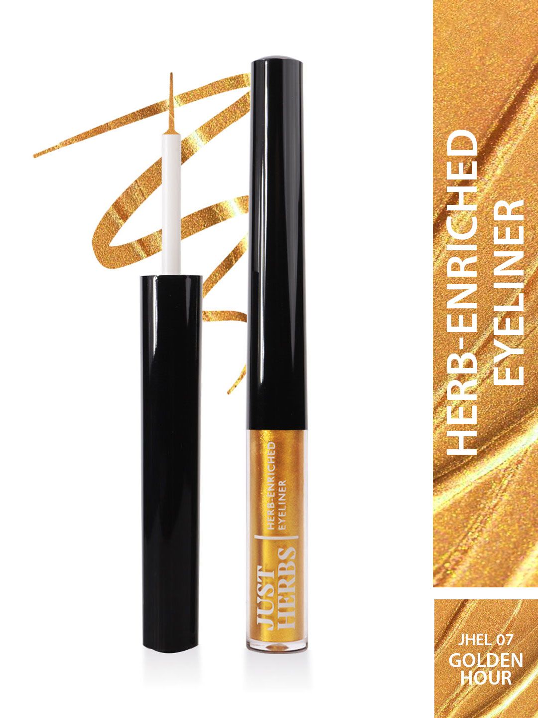 Just Herbs Waterproof Herb-Enriched Liquid Eyeliner 2.5 ml - Golden Hour