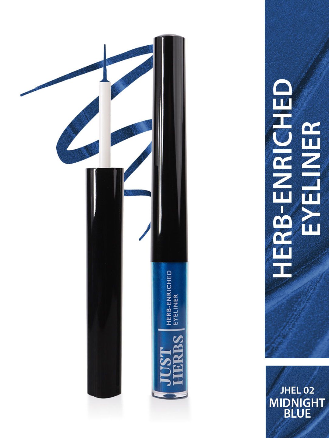 Just Herbs Waterproof Herb-Enriched Liquid Eyeliner 2.5 ml - Midnight Blue