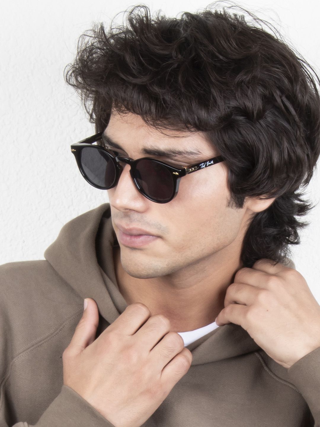 Ted Smith Round Sunglasses with UV Protected Lens RAYMAN_C1