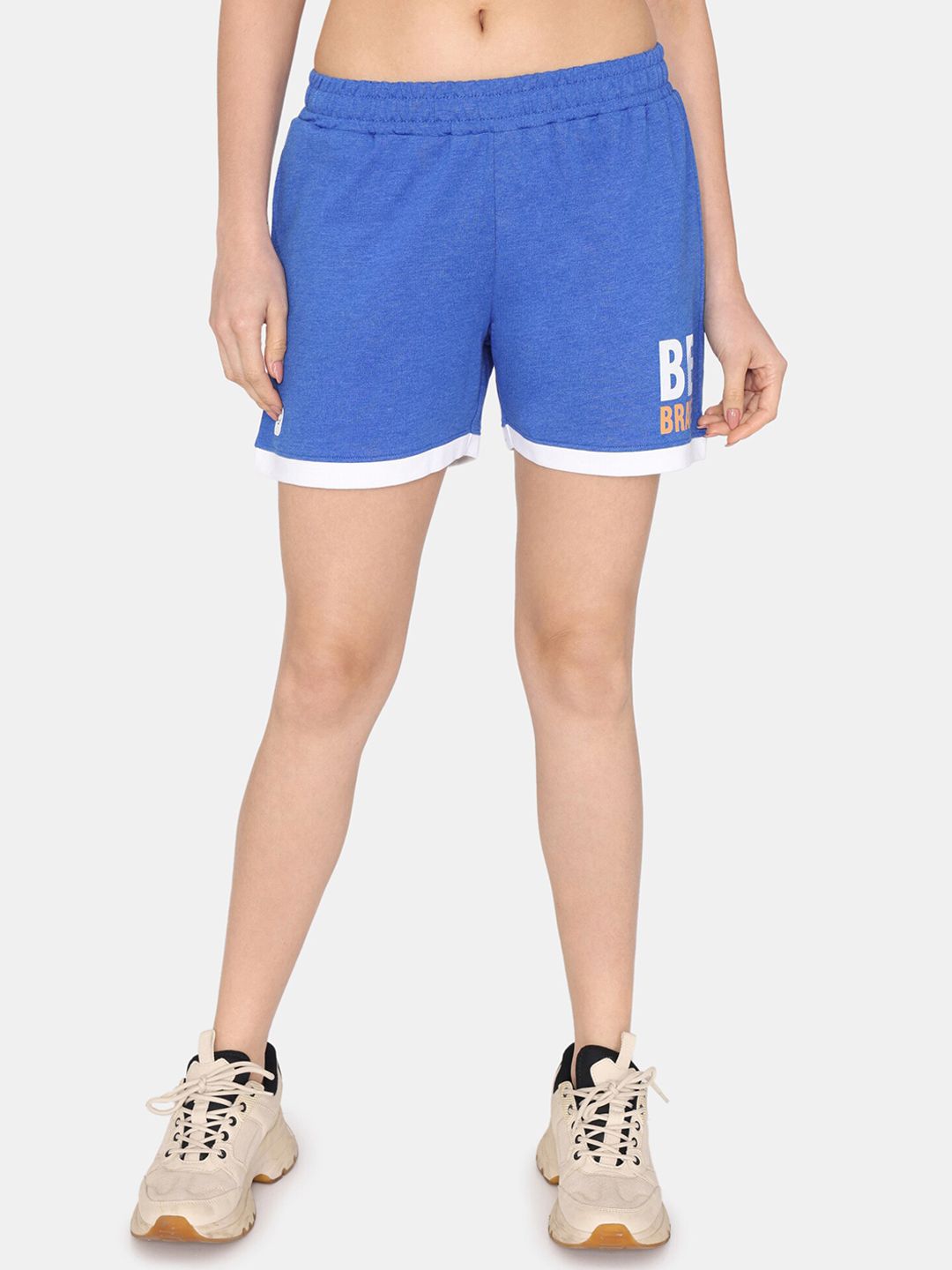Rosaline by Zivame Women Mid-Rise Cotton Sports Shorts Price in India