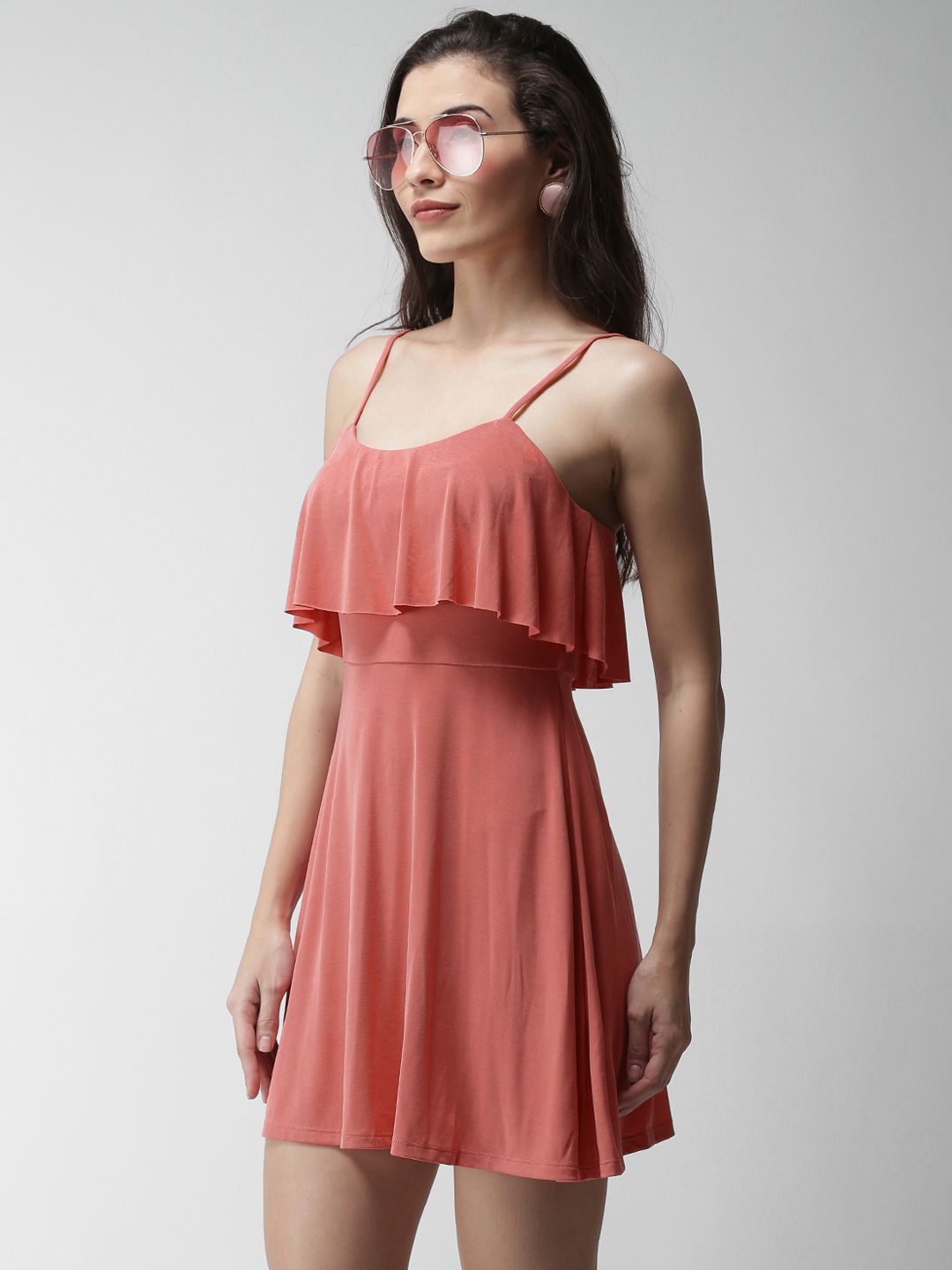 open lace back dress Lace-Trim Satin Floral Maxi Dress Pink/Multi / Xs