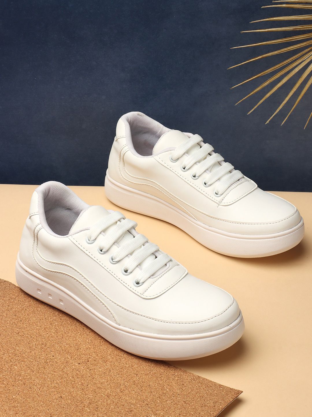 The Roadster Lifestyle Co. Women White Lightweight Sneakers