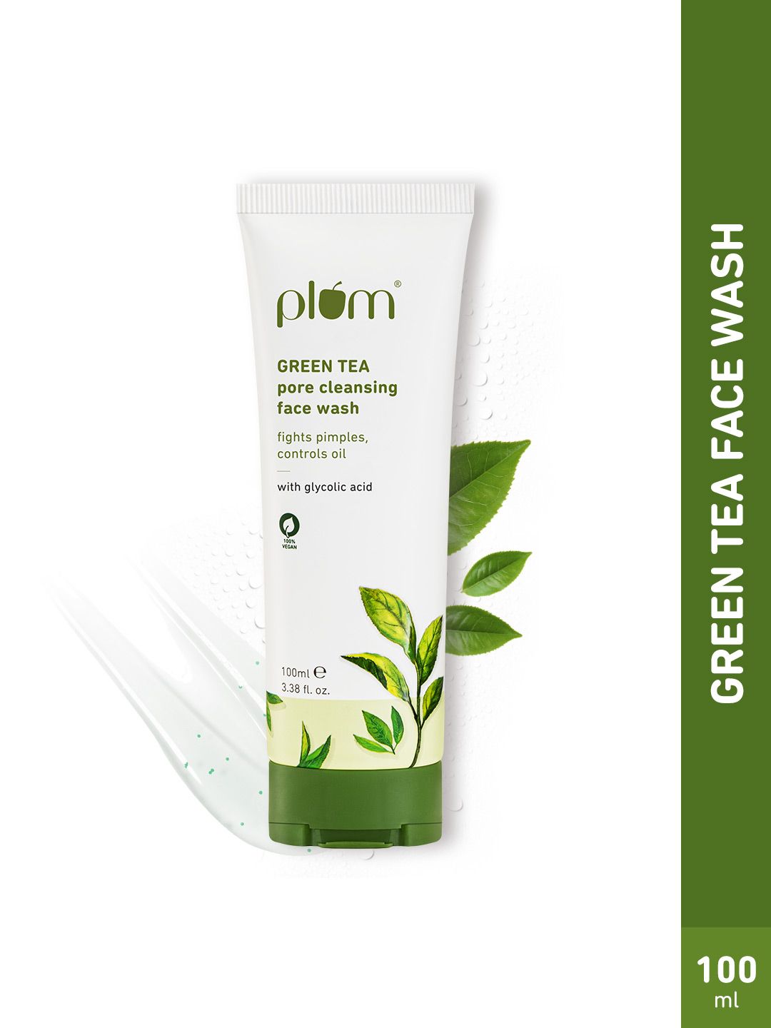 Plum Green Tea Pore Cleansing Gel Face Wash With Glycolic Acid To Fights Acne & Oil- 100ml