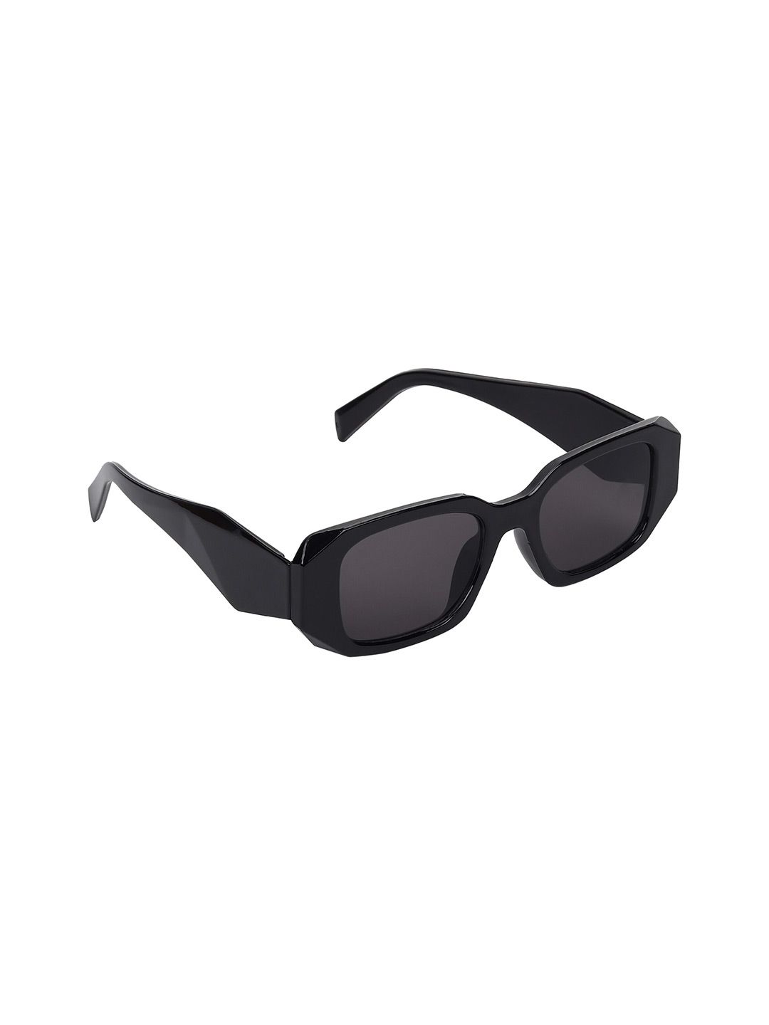 SCAGLIA Unisex Rectangle Sunglasses with UV Protected Lens SCG_3076_G-BLK