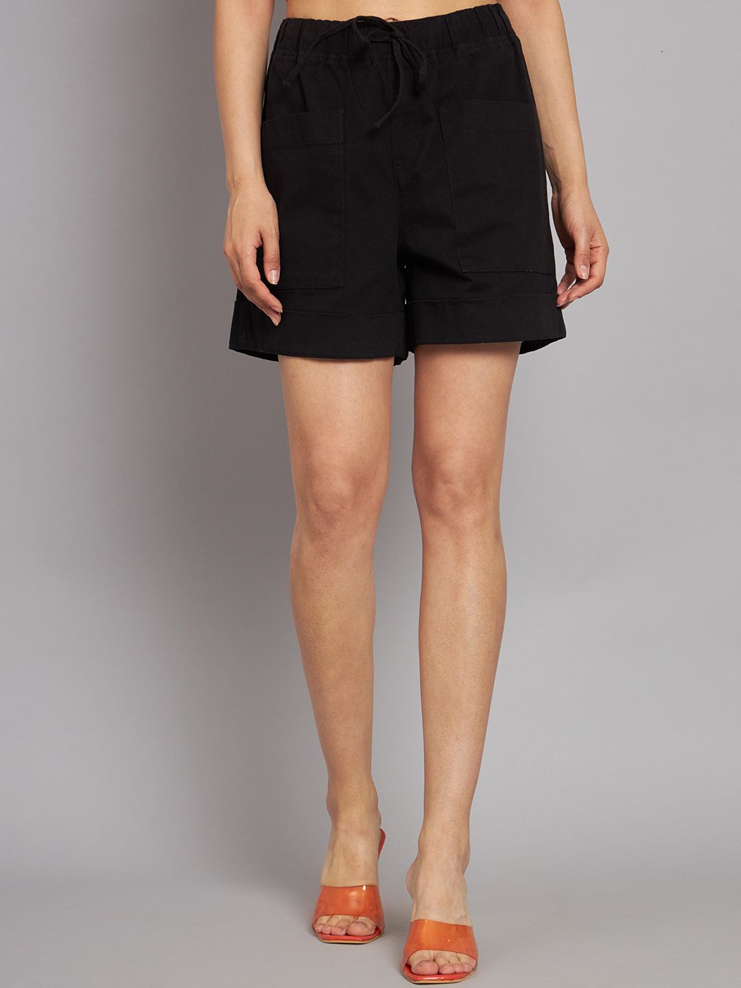 NoBarr Women Mid-Rise Cotton Shorts Price in India