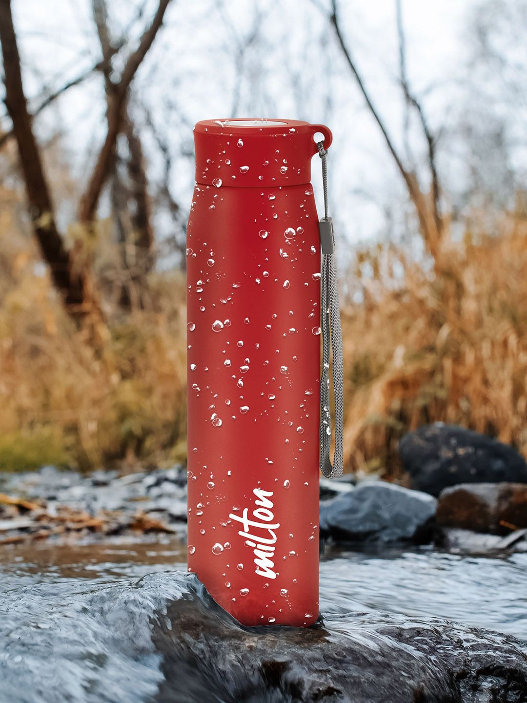 Milton Handy 850 Red Stainless Steel Single Wall Vacuum Water Bottle - 780ml