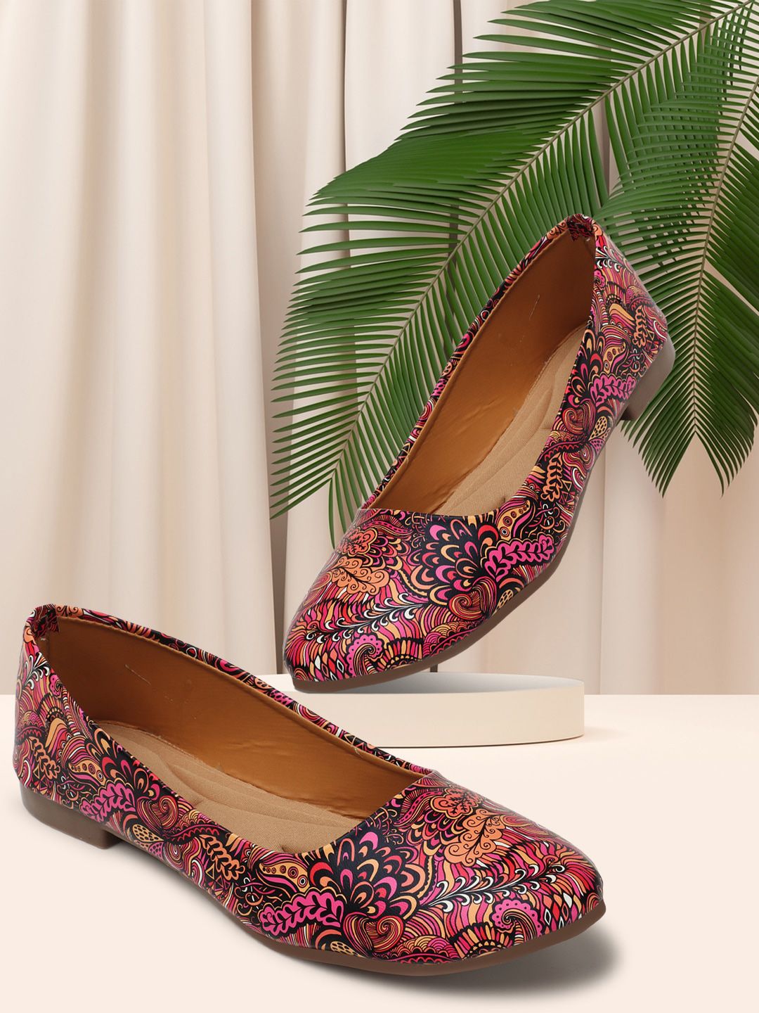 Elibolz Printed Slip On Ballerinas Price in India