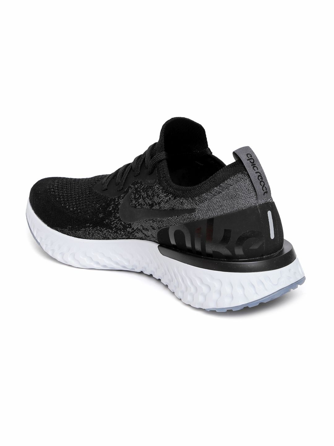 nike 2018 epic react flyknit black running shoes