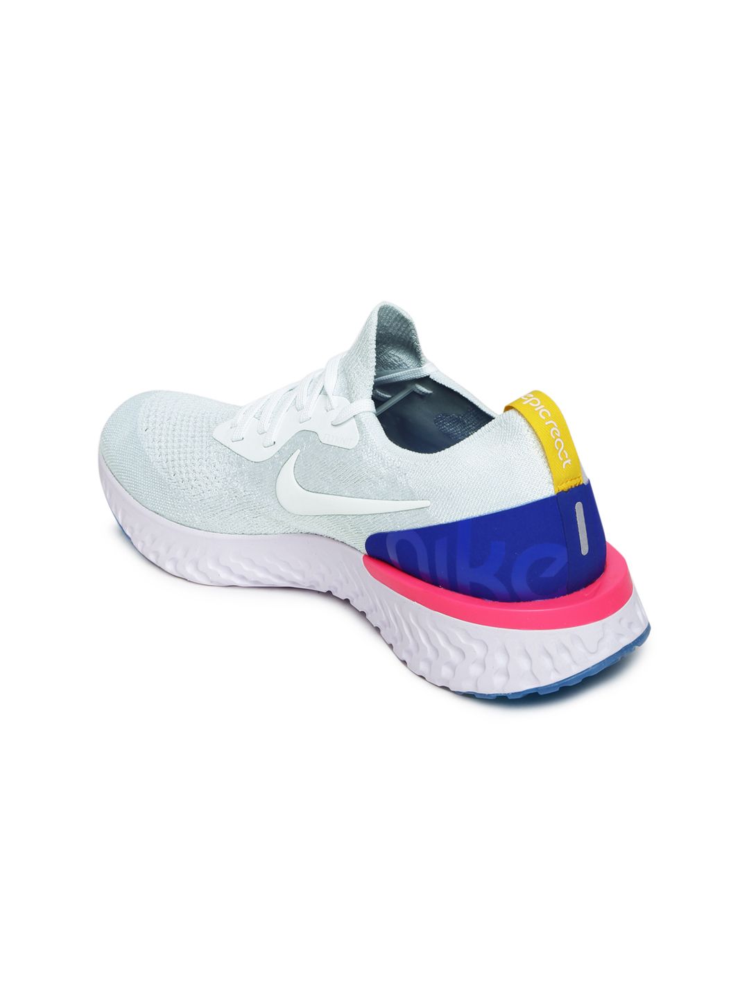 nike epic react womens white blue pink