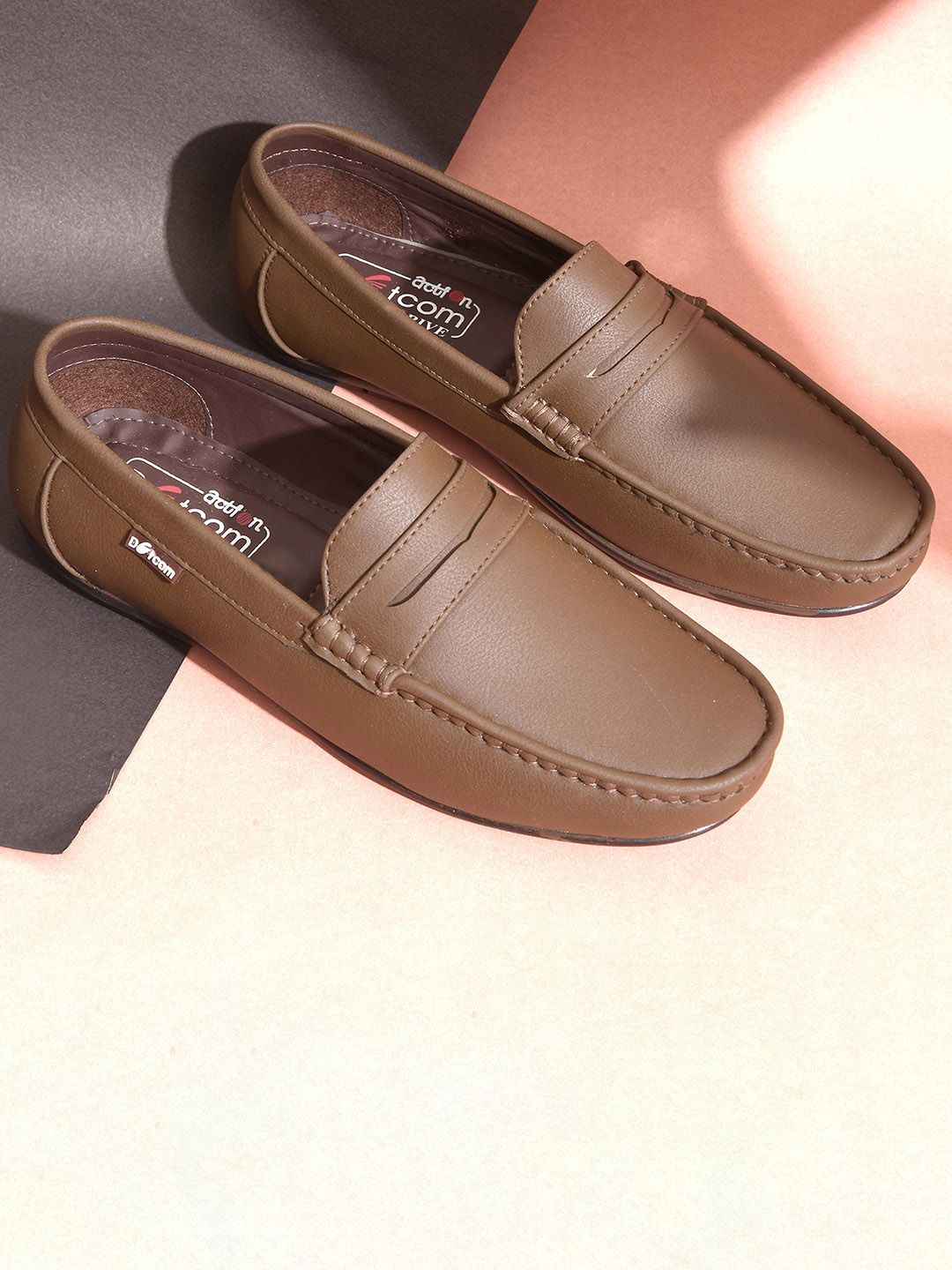 Action Men Athleo Comfortable Lightweight Memory Foam Insole Penny Loafers