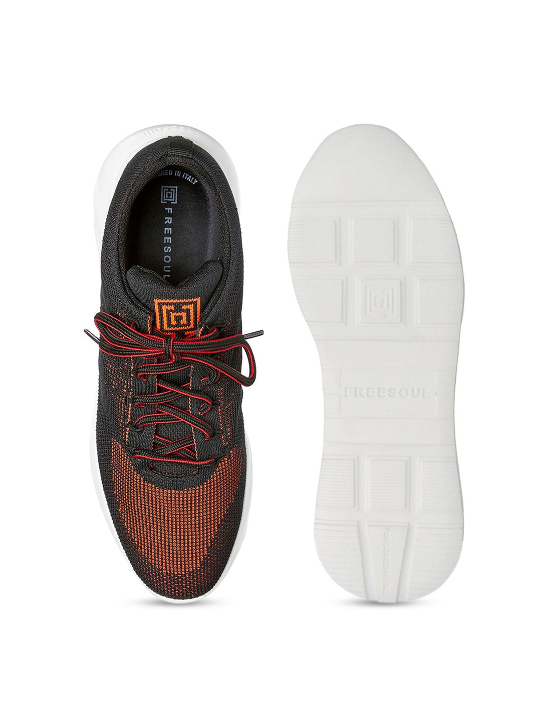 Buy FREESOUL Textured Contrast Sole Sneakers - Casual Shoes for