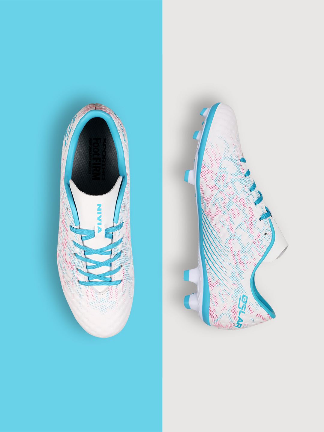 NIVIA Oslar 3.0 Football Studs Spacer Mesh & TPU Film Upper and TPU Sole for all Surfaces