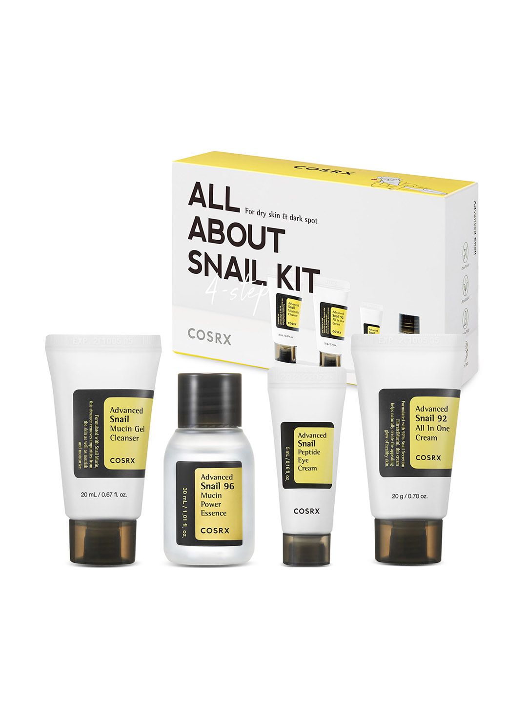 COSRX ALL ABOUT SNAIL KIT 4-step Skincare Combo