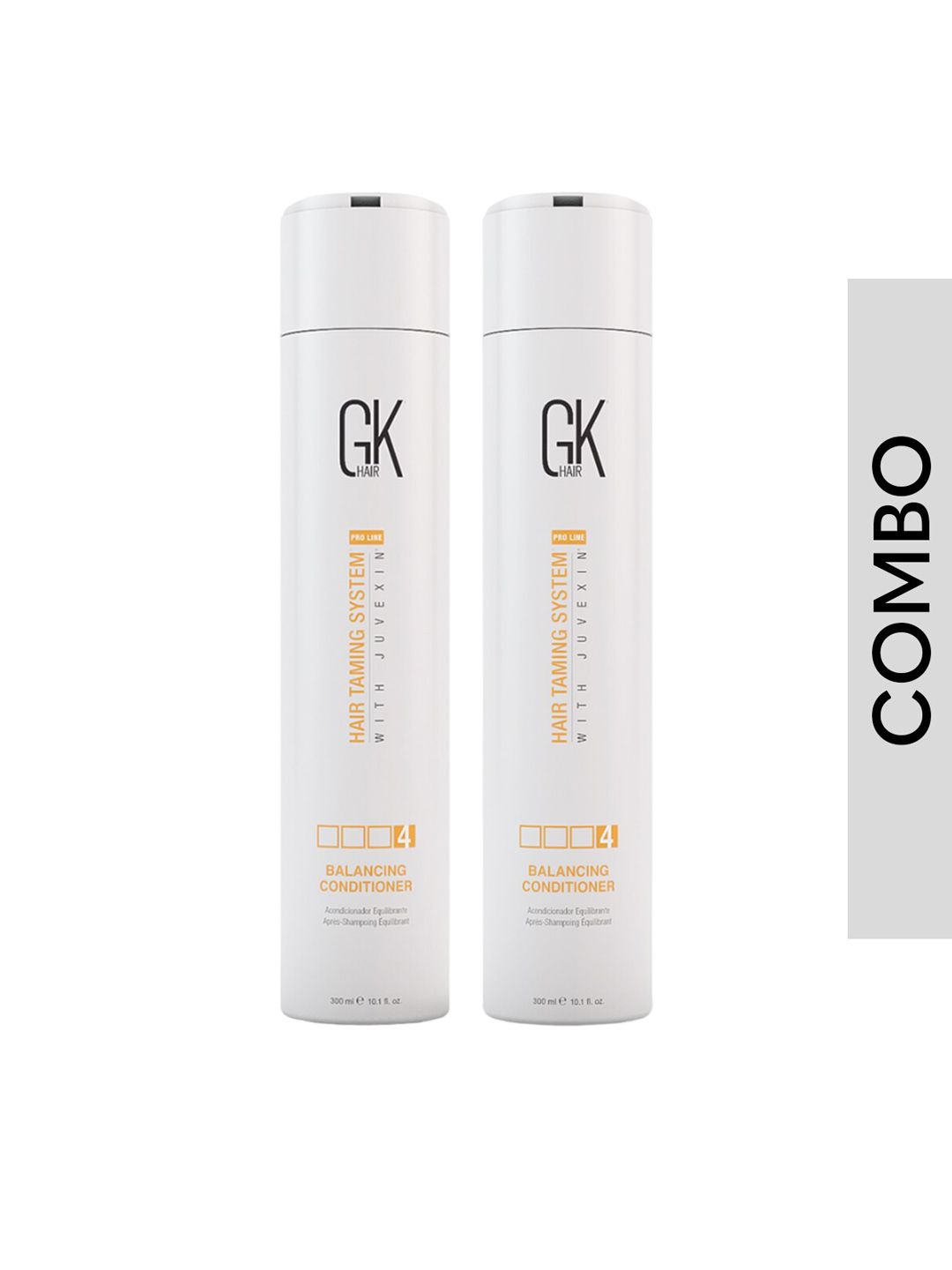 GK Hair Set of 2 Hair Taming System Balancing Conditioner with Juvexin - 300 ml each