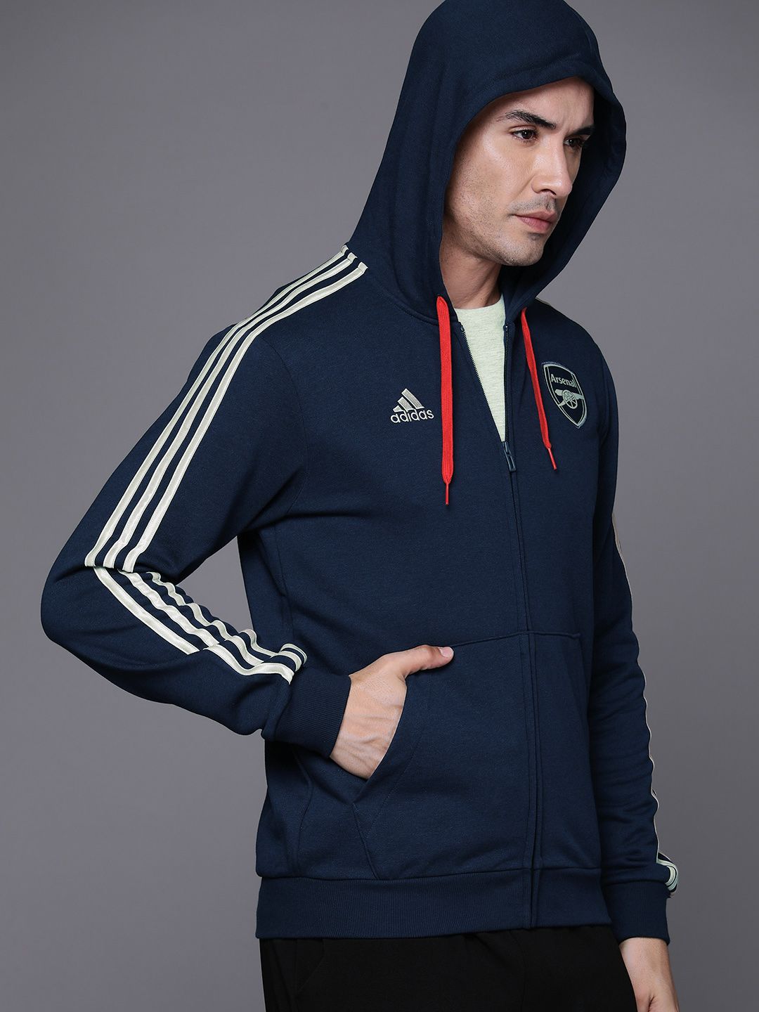 Buy ADIDAS Arsenal FC DNA Full Zip Hooded Sweatshirt - Sweatshirts