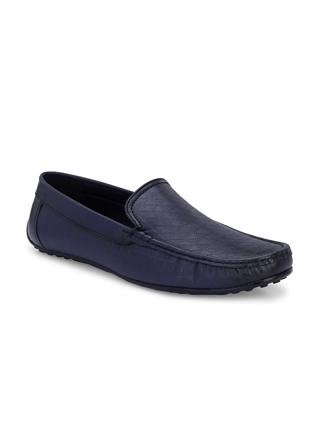 Eego Italy Men Textured Slip-On Loafers