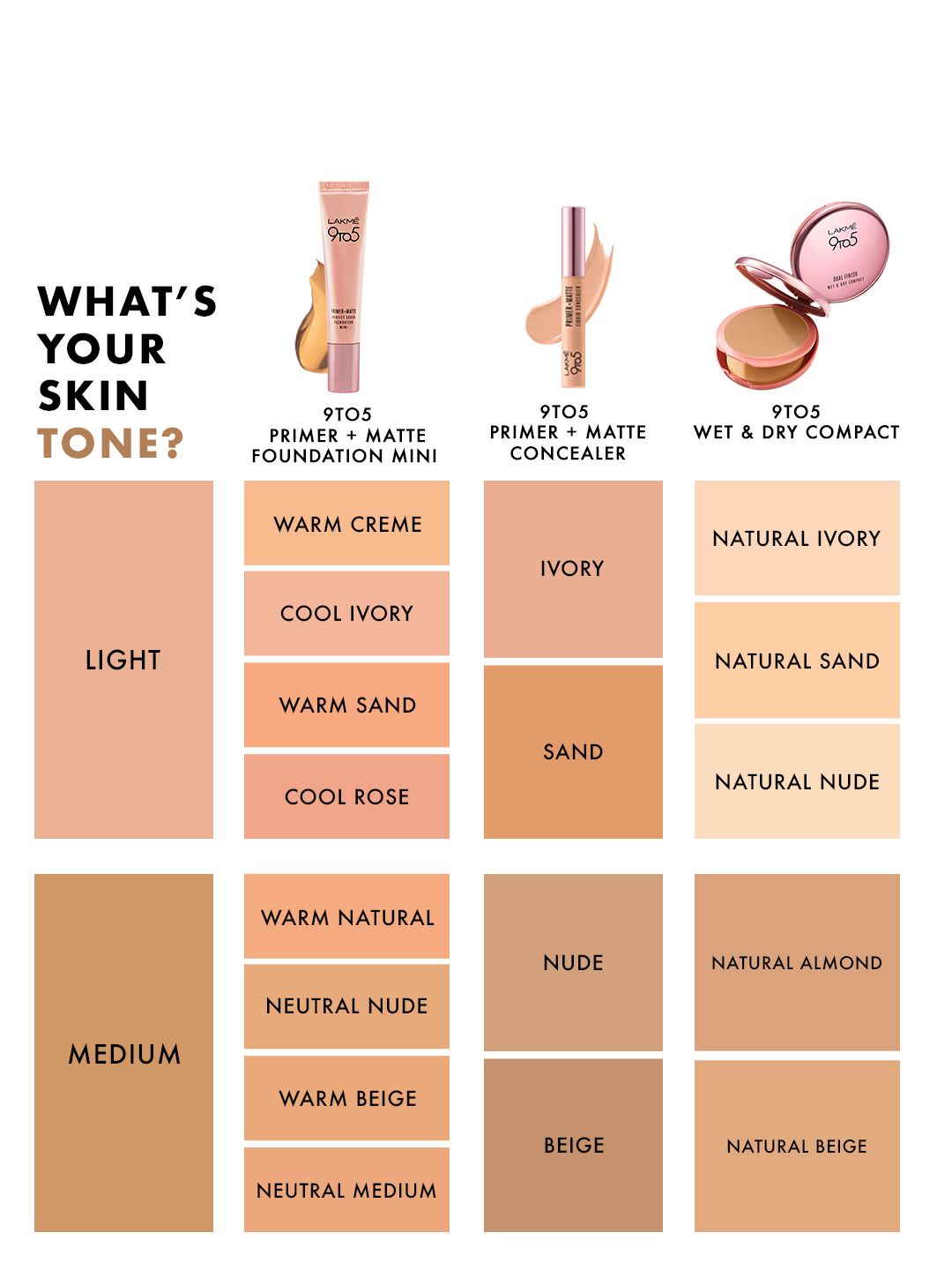 Buy Lakme 9To5 Primer+Matte Perfect Cover Long-Lasting Mini