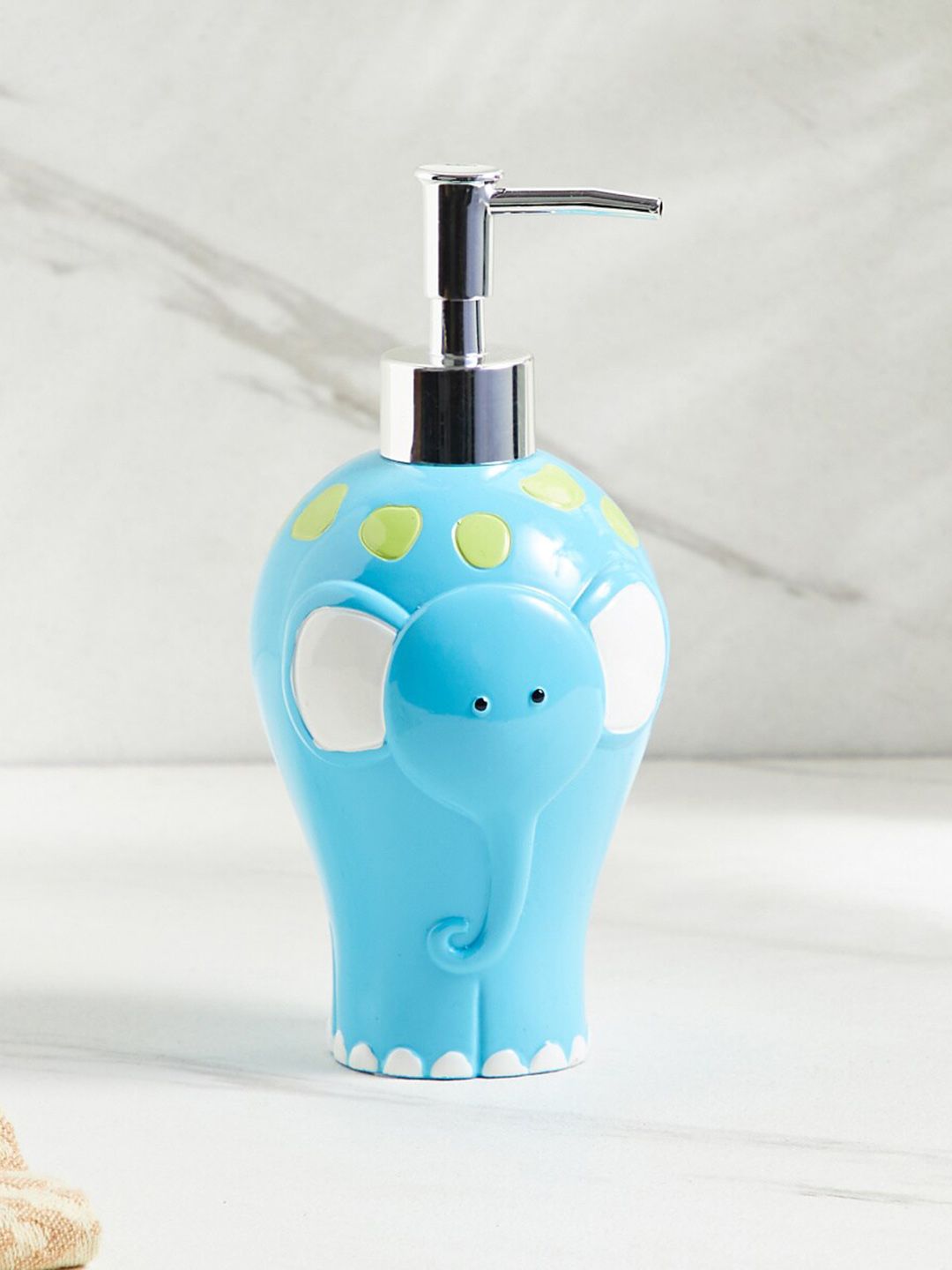 Home Centre Blue Polyresin Soap Dispenser -  390ml