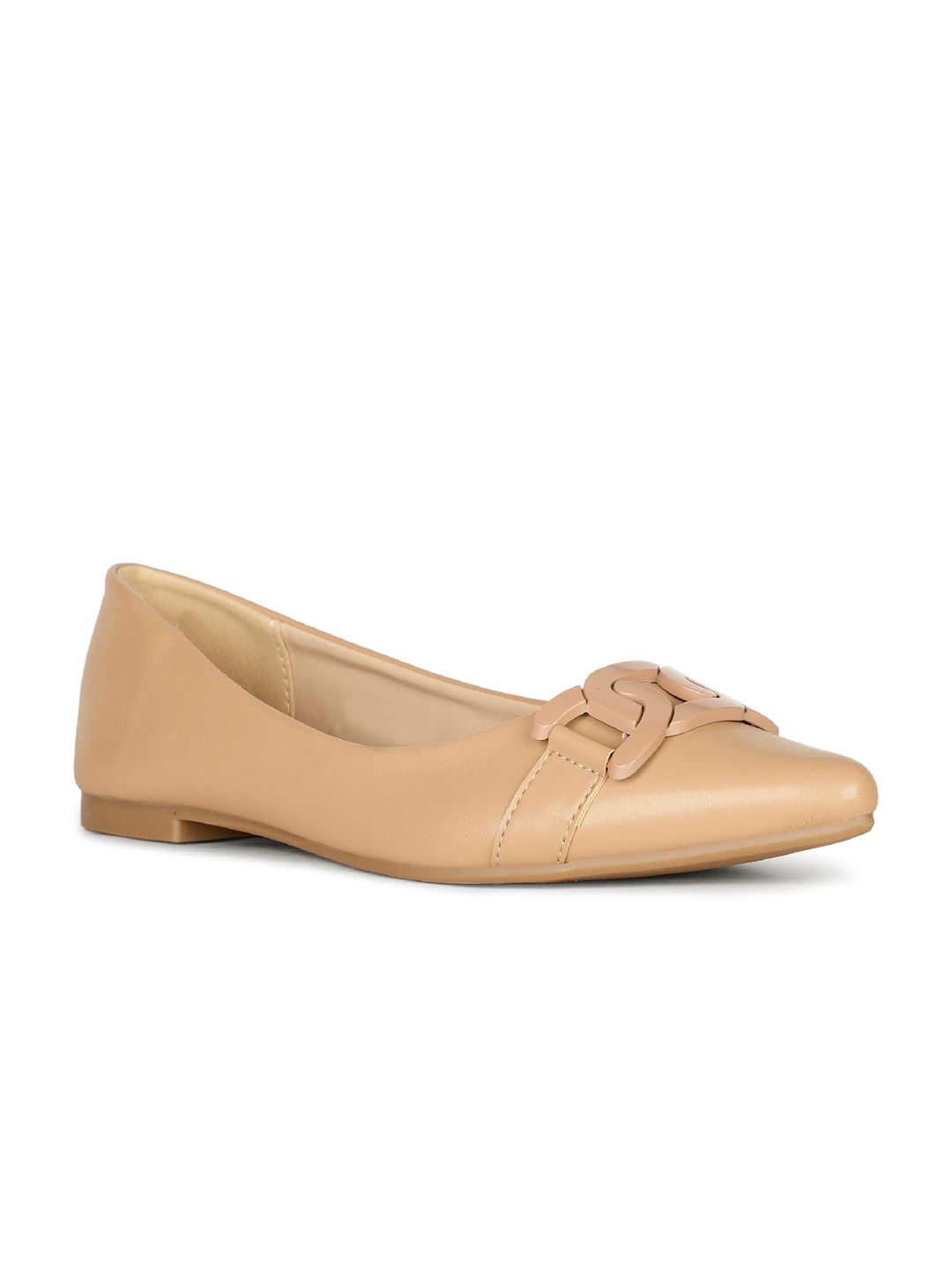 Bata Pointed Toe Embellished Ballerinas