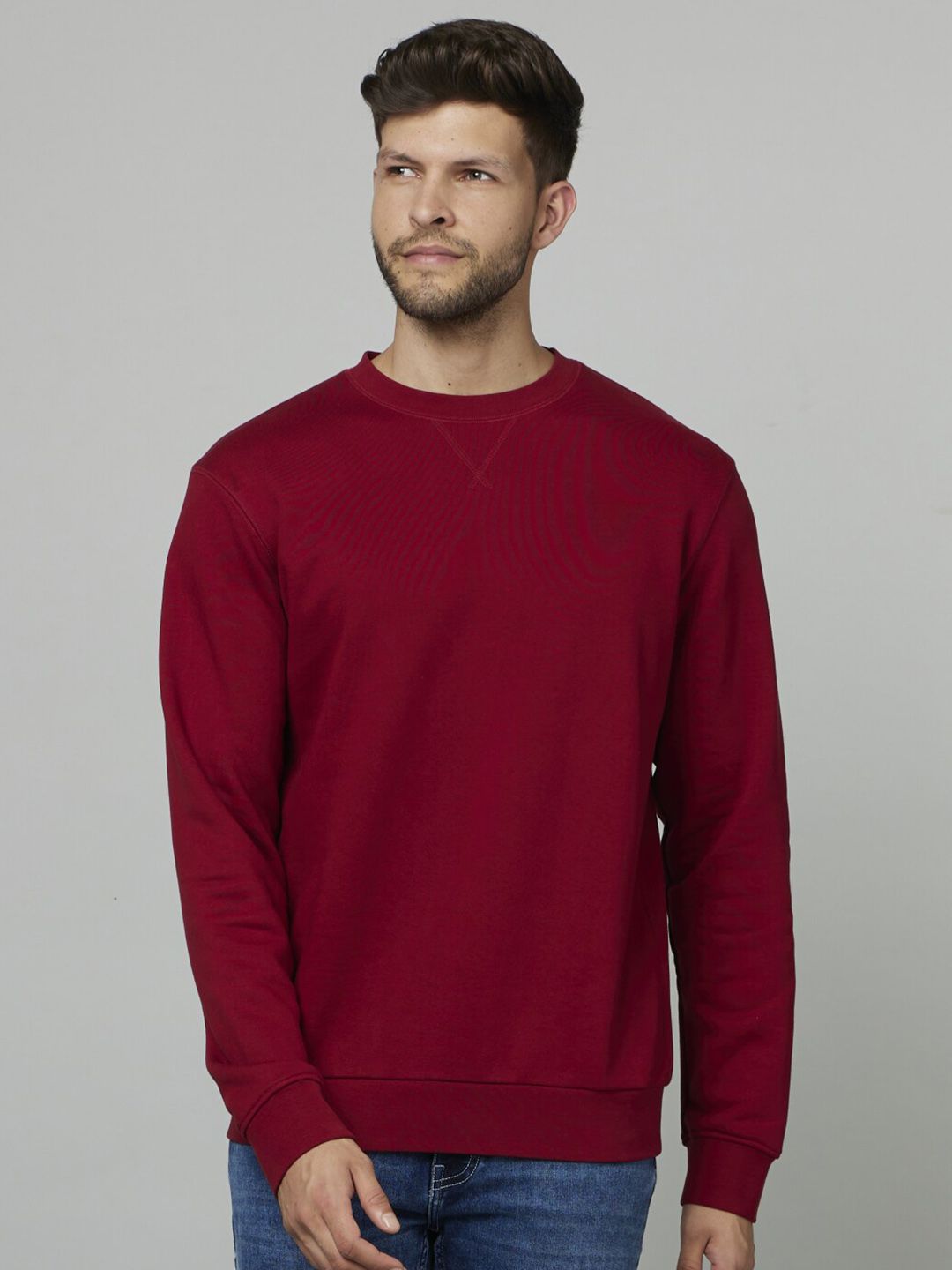 Celio Round Neck Full Sleeve Pullover Sweater