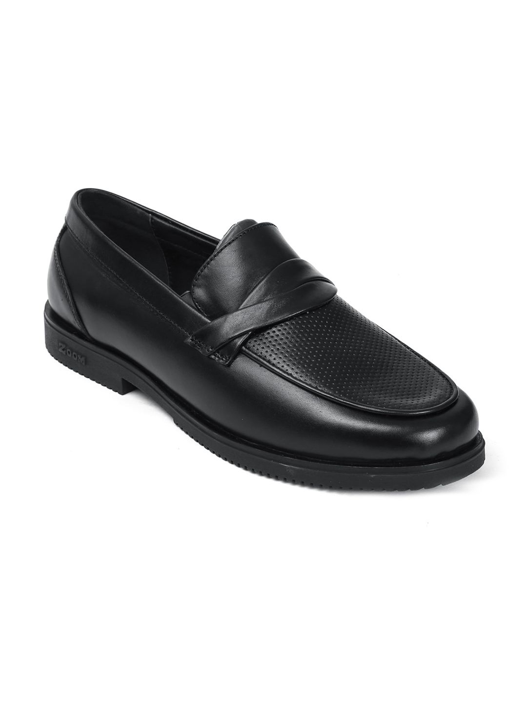 Zoom Shoes Men Perforations Leather Loafers