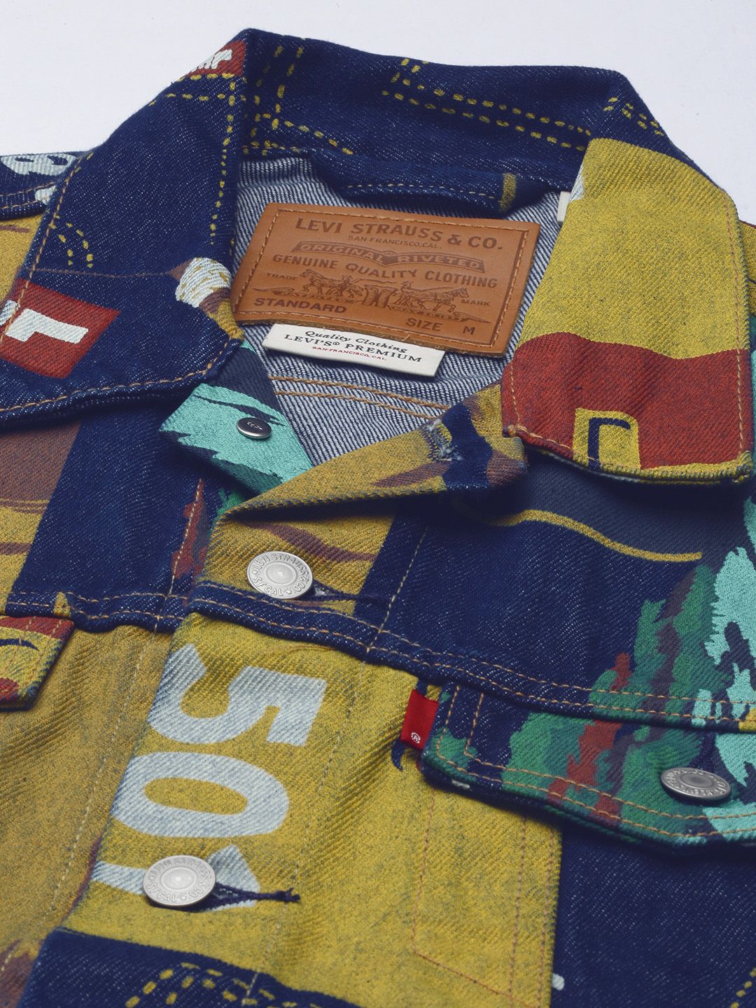 Buy Levis Typography Denim Jacket - Jackets for Men 23756728 | Myntra