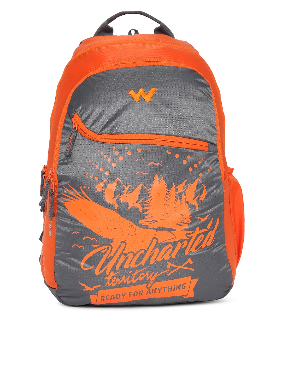 Wildcraft 3 Wild Unisex Orange & Grey Graphic Backpack Price in India