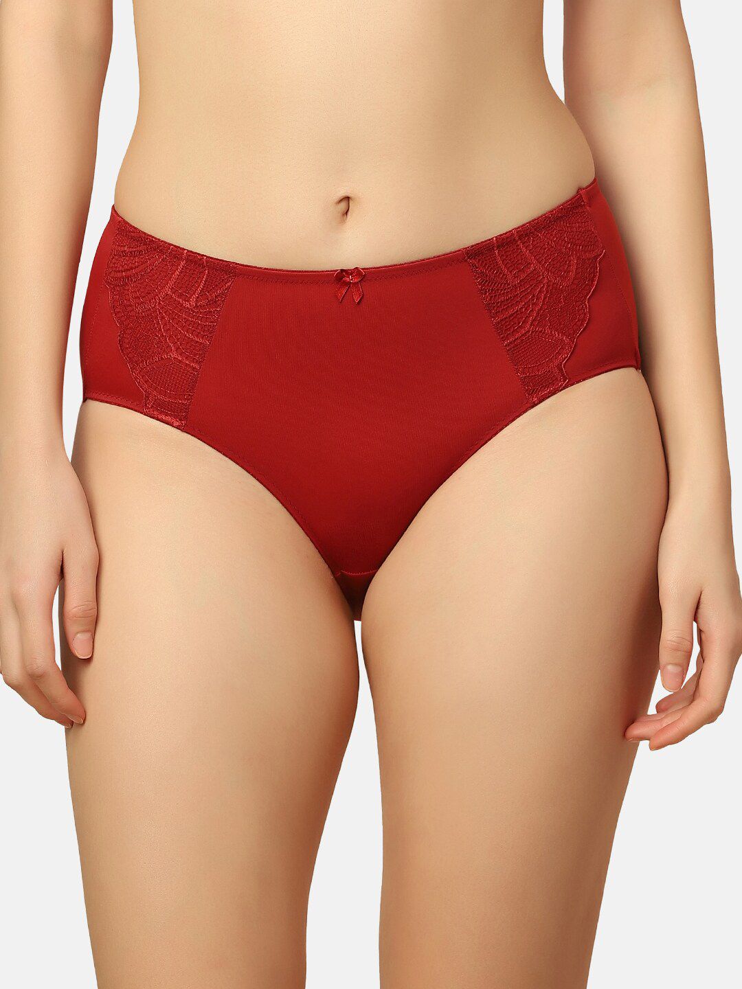 Triumph Women Lace Inserted Bow Detail Hipster Brief 756I575 MN deal from myntra
