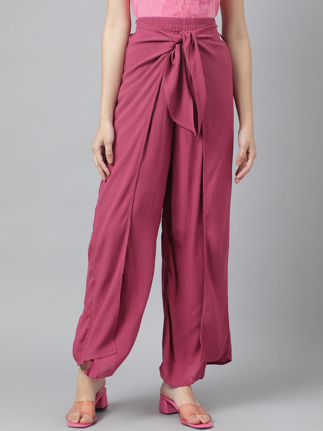Beverly Hills Polo Club Women Mid-Rise Parallel Trousers Price in India