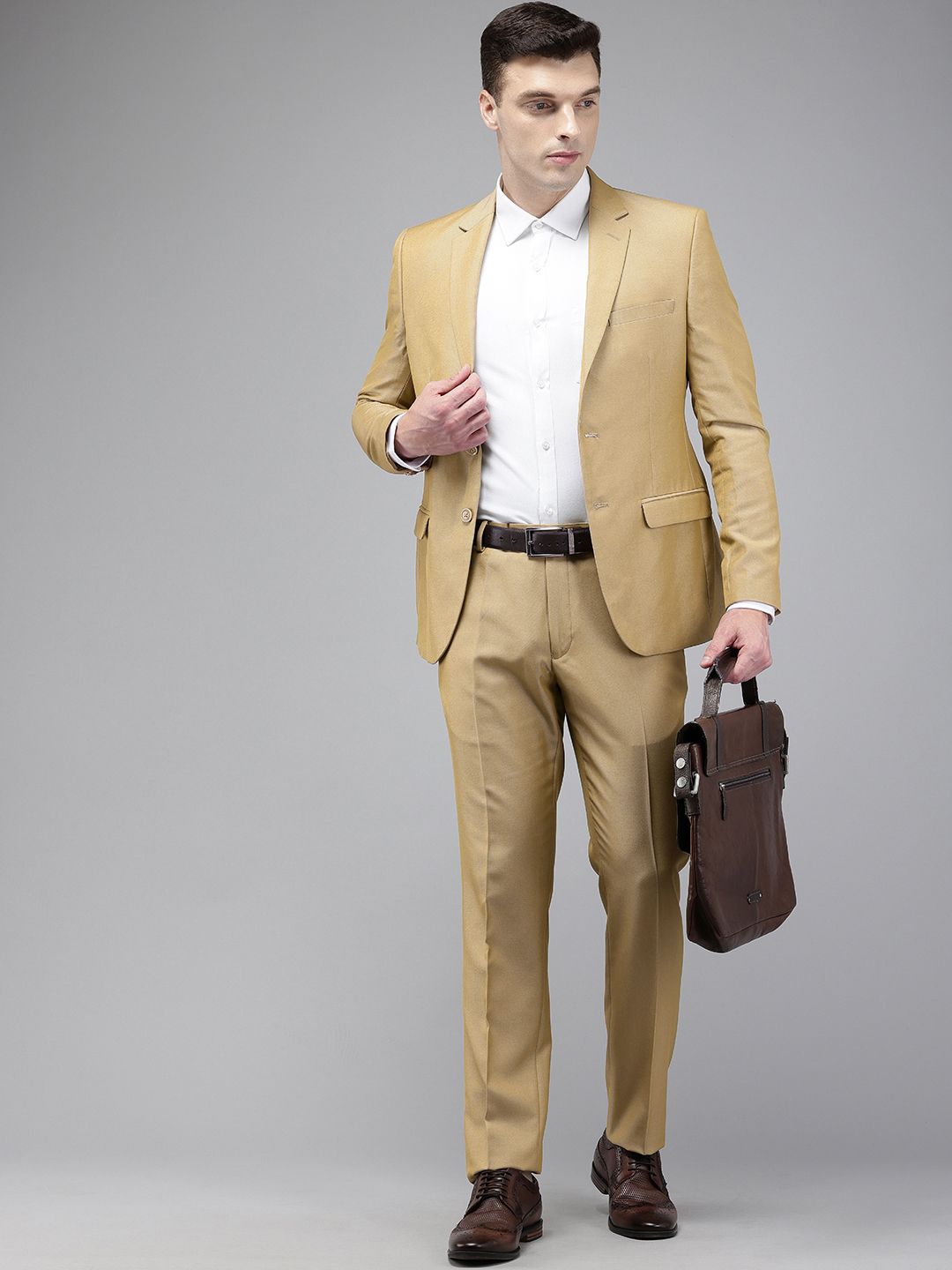 Park Avenue Super Slim Fit Notched Lapel Single-Breasted 2 Piece Formal Suits