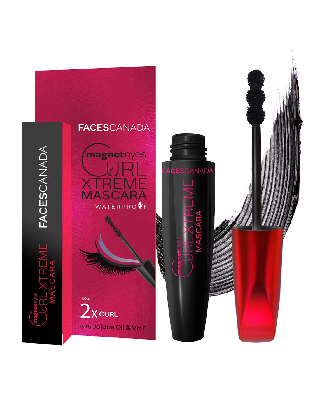 FACES CANADA FACES CANADA Magneteyes Curl Xtreme Waterproof Mascara with Jojoba Oil 8 g - Black