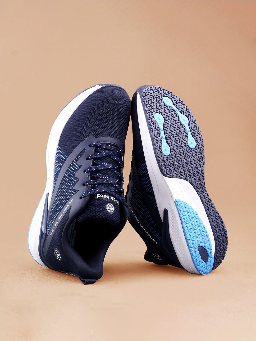 bacca bucci Men Blue Essential Mesh Running Sports Shoes