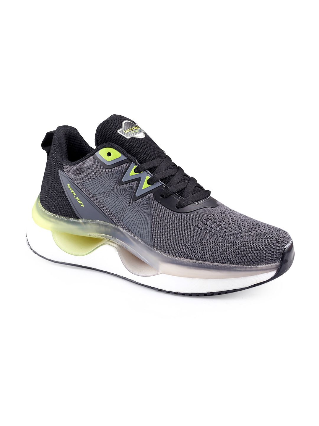 bacca bucci Men Grey HYPERSOFT SERIES Ultra-Rebounce Outsole Mesh Running Sports Shoes