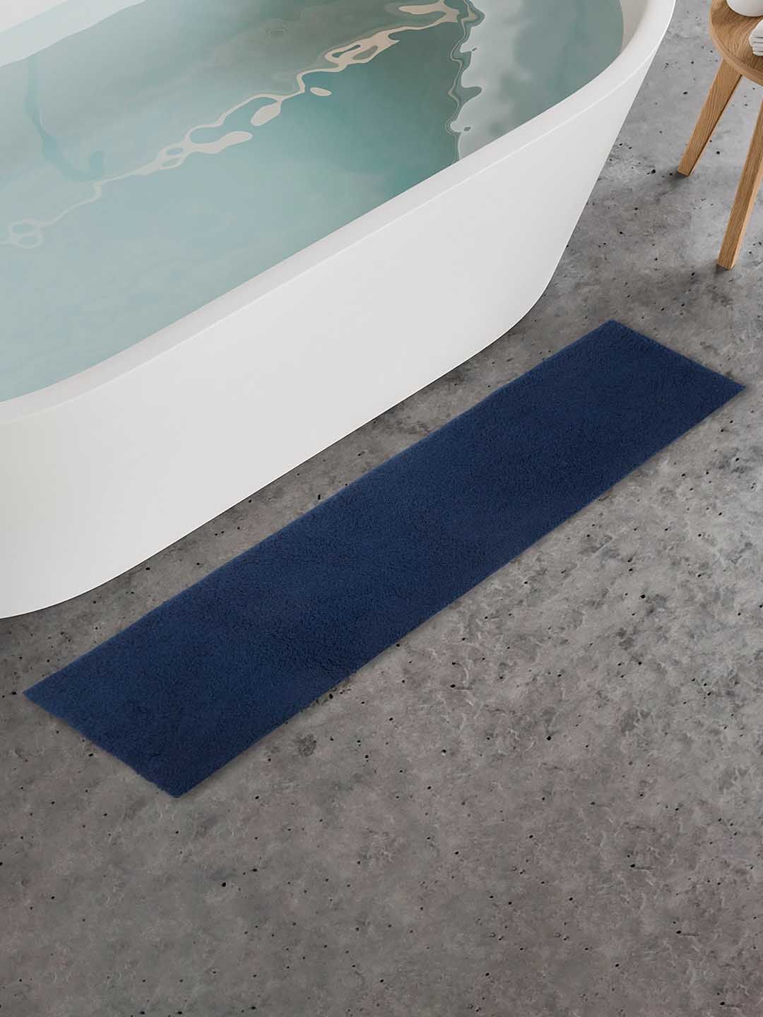 Home Centre Essence Blue Anti-Slip Bath Rug