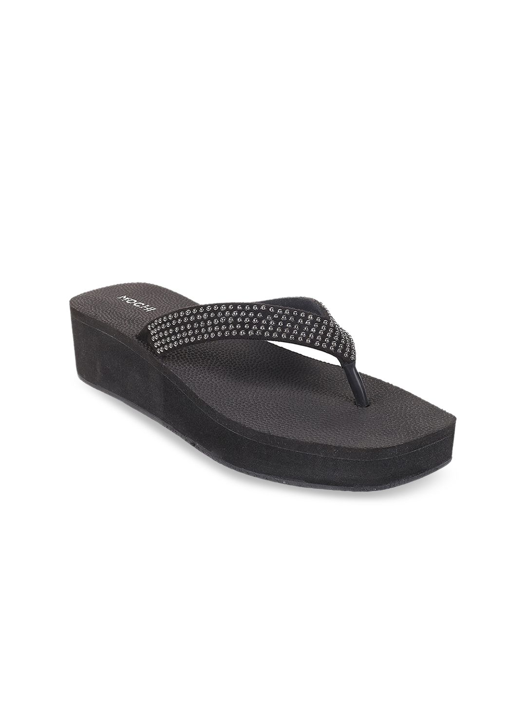 Mochi Mochi Embellished Wedge Heels