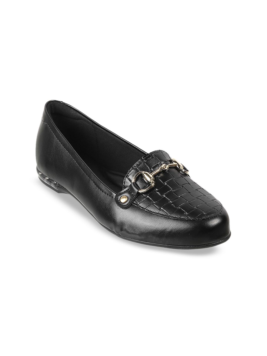 DAVINCHI Textured Embellished Ballerinas