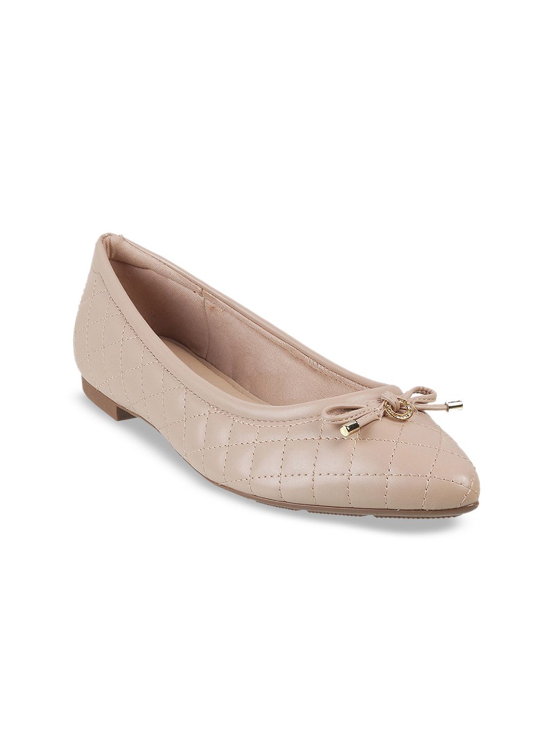 DAVINCHI Textured Bow Detail Ballerinas Price in India