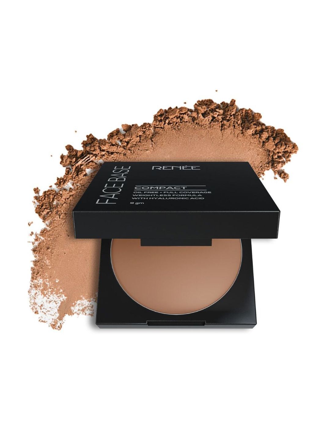 Renee Long Lasting Face Base Oil Free Compact with Hyaluronic Acid 9 g - Cocoa Beige