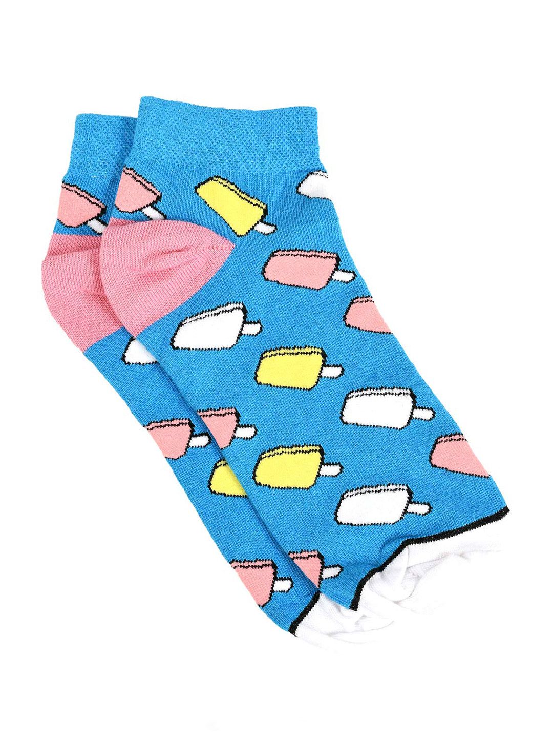 SWHF Unisex Printed Organic Cotton Ankle-Length Socks